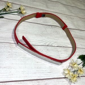 EXPRESS Red Thin Belt